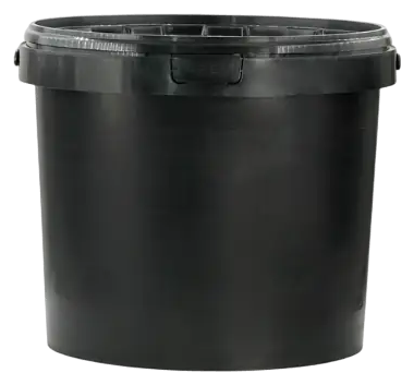 18kg Geri Dönüşümlü Plastik Siyah Kova